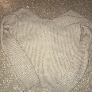 Cute open back Sweater